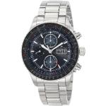Hamilton Watch Khaki Aviation Converter Swiss Automatic Chronograph Watch 44mm Case, Black Dial, Silver Stainless Steel Bracelet (Model: H76726130)
