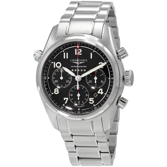 Longines Spirit Chronograph Automatic Black Dial Men's Watch L3.820.4.53.6