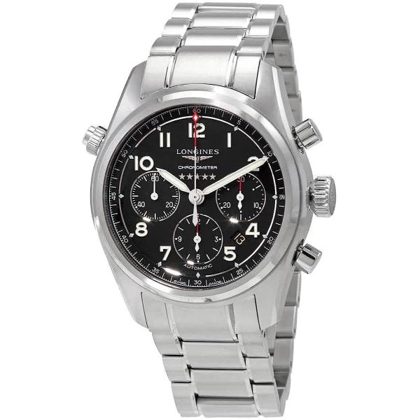 Longines Spirit Chronograph Automatic Black Dial Men's Watch L3.820.4.53.6