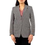 BURBERRY Houndstooth Check Wool Blazer with Waistcoat Detail, Brand Size 10 (US Size 8) Bright Red