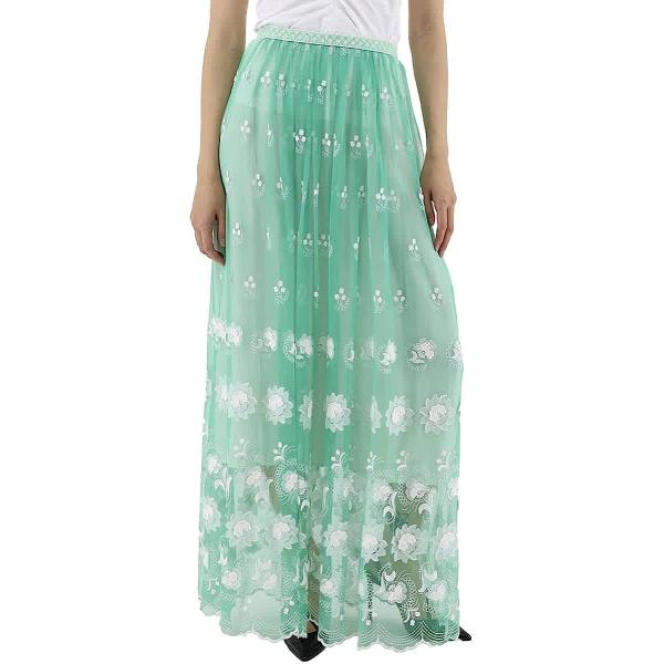 Burberry Ladies Floor-length Embroidered Tulle Skirt