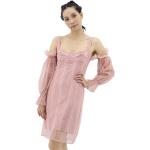 BURBERRY Embroidered Tulle Off-Shoulder Corset Dress, Brand Size 38