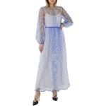 BURBERRY Ladies Puff-Sleeve Embroidered Tulle Dress, Brand Size 8 (US Size 6)