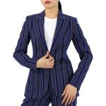 BURBERRY Queenspark Wool Blend Stripe Blazer