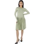 BURBERRY Open-Back Stretch Silk and Crepe Pleated Chain Detail Dress, Brand Size 2 (US Size 0)