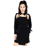 BURBERRY Black Deconstructed Crepe Trench Coat Dress, Brand Size 4 (US Size 2)