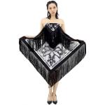 BURBERRY Ladies Snow Tasselled Tulle-Overlay Twill Dress, Brand Size 2 (US Size 0)