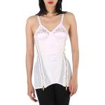 BURBERRY Optic White Lace Detail Silk Corset Dress, Brand Size 6 (US Size 4)