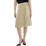 BURBERRY Ladies Monogram Print Silk Pleated Skirt, Brand Size 8 (US Size 6)