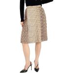 BURBERRY Ladies Contrast Graphic Print Pleated Skirt, Brand Size 8 (US Size 6)