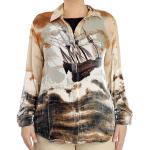 BURBERRY Debore Silk Blend Sheep Print Oversized Shirt, Brand Size 10 (US Size 8)