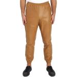 BURBERRY Men's Plonge Lambskin Trackpants, Size Medium