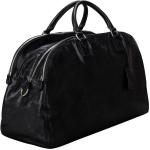 Luxury Leather Luggage Bag - 3 Zipped Sections | The LilianaL | Handcrafted In Italy | Night Black