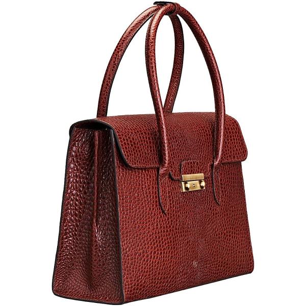 Maxwell Scott | Womens Luxury Leather Business Tote Bag Purse | The Fabia Croco | Handmade In Italy