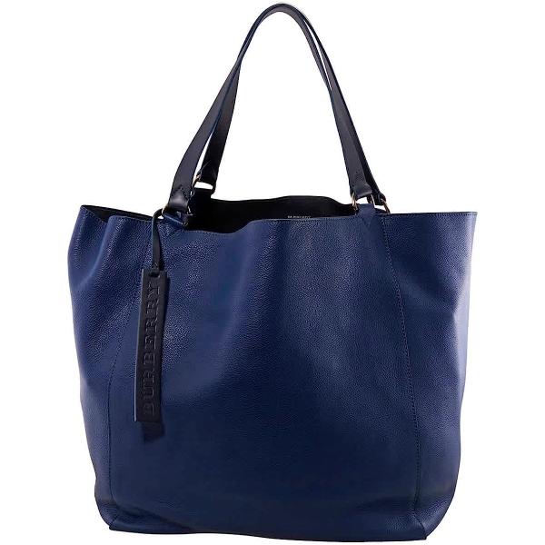 Burberry Bright Ultramarine Billings Leather Tote