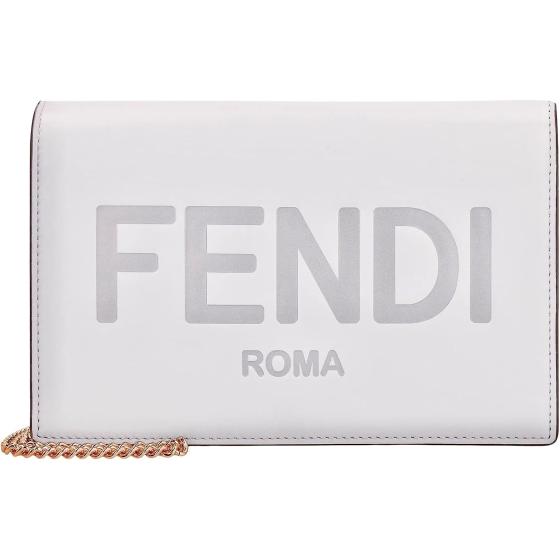 FENDI Roma Ghiaia Smooth Calf Leather Chain Wallet 8BS006