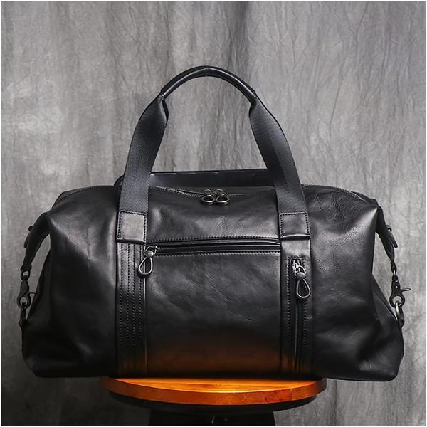 DLOETT Handbag Men's Large Capacity Travel Bag Shoulder Messenger Bag Lightweight Business Travel Luggage Bag