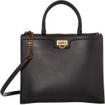 SALVATORE FERRAGAMO Ladies Black Trifolio Top Handle Bag