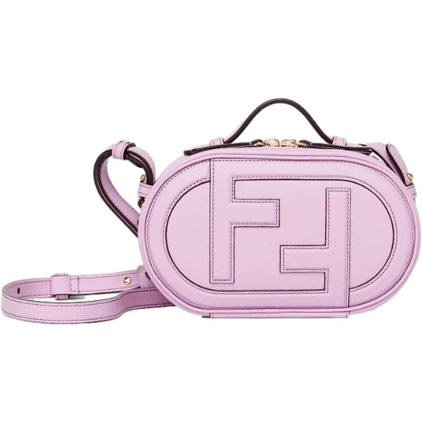 FENDI O'Lock Lilac Leather Mini Crossbody Bag