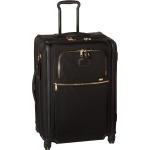 TUMI - Alpha 3 Short Trip Expandable 4 Wheeled Packing Case Suitcase - Rolling Luggage for Men and Women - Black/Gold