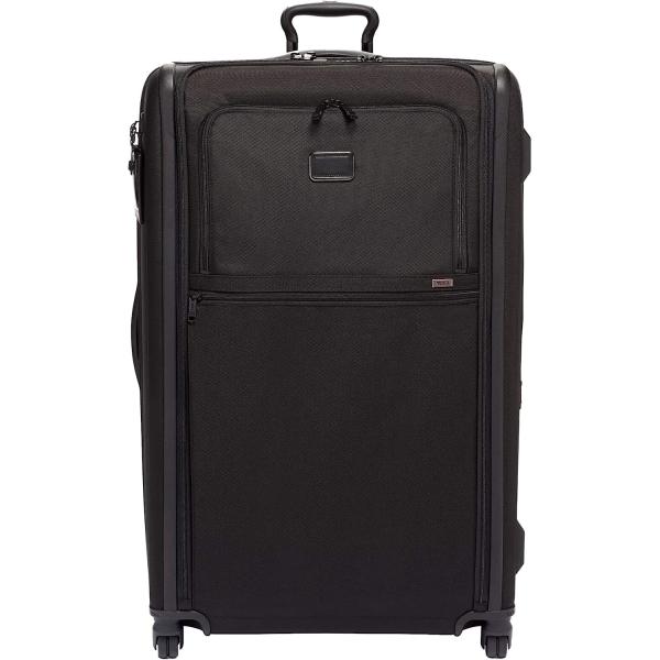 TUMI Alpha 3 Worldwide Trip Expandable 4-Wheeled Packing Case - Large Suitcase with Top and Side-Grab Handles - Black