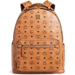 MCM Men's Stark Backpack 40, Cognac, Brown, One Size