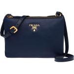 Prada Women's Navy Blue Vitello Phenix Crossbody 1BH046