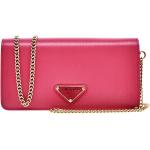 Prada Miniborse Peonia Pink Vitello Move Leather Crossbody Chain 1BP021
