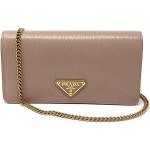 Prada Cipria Beige Vitello Move Leather Chain Wallet Crossbody Bag 1BP021