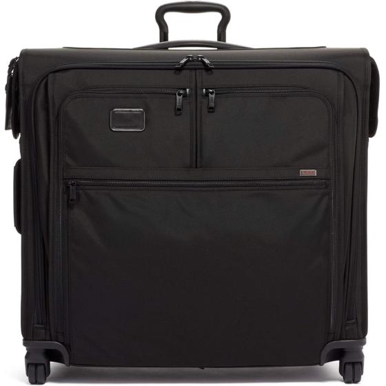 TUMI Alpha 3 Extended Trip 4-Wheeled Garment Bag with TSA Lock - Stores Suits, Coats, Dresses, and Shoes - Black