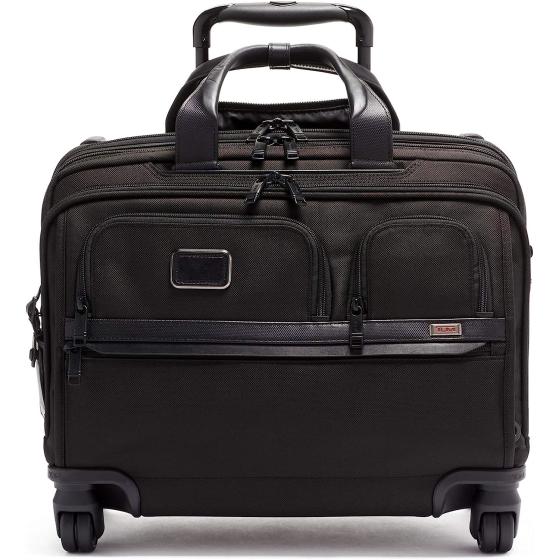 TUMI - Alpha 3 Deluxe 4 Wheeled Laptop Case Brief Briefcase - 17 Inch Computer Bag for Men and Women