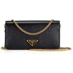 Prada Womens Miniborse Black Vitello Move Small Leather Crossbody 1BP021