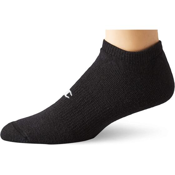 Champion Men's Double Dry 6 Or 12 Pack Cotton-Rich No Show Socks