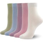 SERISIMPLE Women Thin Bamboo Socks Crew Lightweight Above Ankle Casual Dress Sock For Ladies Bootie Trouser 5 Pairs