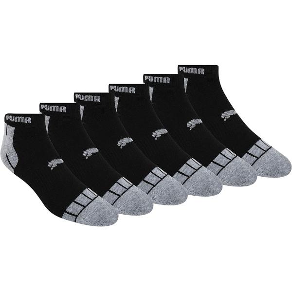 PUMA mens 6 Pack Low Cut Socks