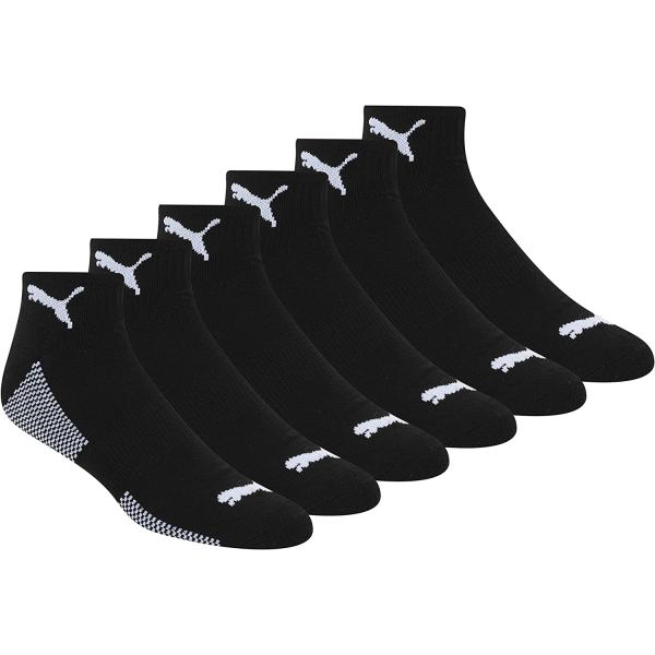 PUMA Men's 6 Pack Quarter Crew Socks