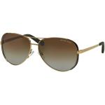 Michael Kors MK5004 Chelsea Aviator Polarized Sunglasses Gold w/Brown Gradient (1014/T5) MK 5004 1014T5 59mm Authentic