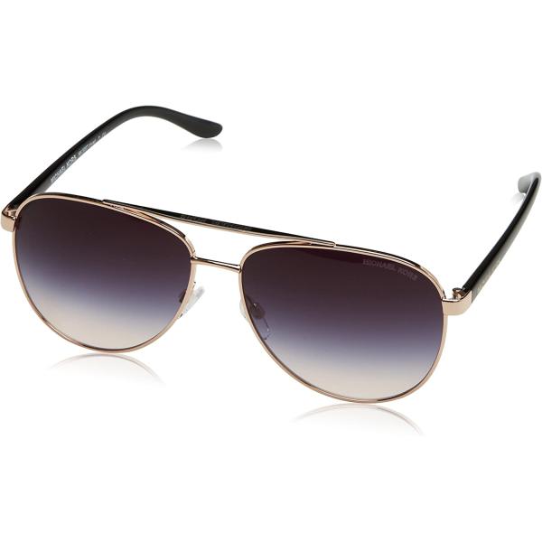 Michael Kors Woman Sunglasses Rose Gold Frame, Grey Rose Gradient Lenses, 59MM