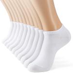 MONFOOT Women's and Men's 10-20 Pack Thin Cotton Low Cut Ankle Socks