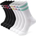 MONFOOT Women's and Men's 4-8 Pack Athletic Cushioned Crew Socks