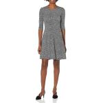 Lark & Ro Women's Three Quarter Sleeve Knit Fit and Flare Dress