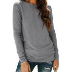 AUTOMET Womens Long Sleeve Round Neck Shirts Basic Tee