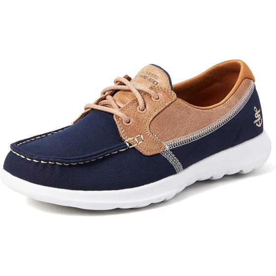 Skechers Women's Go Walk Lite Coral Boat Shoe