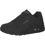 Skechers womens Skecher Street Women's Uno - Stand on Air Sneaker, Black/Black, 8 US