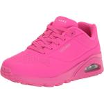 Skechers womens Skecher Street Women's Uno - Night Shades Sneaker, Pink Hot Pink Durabuck Htpk, 7 US