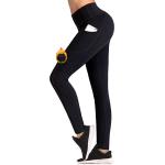 IUGA Fleece Lined Leggings with Pockets for Women Thermal Yoga Pants Winter Workout Leggings with Pockets for Women