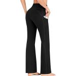 IUGA Bootcut Yoga Pants for Women with Pockets High Waisted Workout Pants Tummy Control Bootleg Work Pants for Women