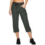 RBX Active Women's Fashion Lightweight Woven Drawstring Cargo Capri Pant with Pockets