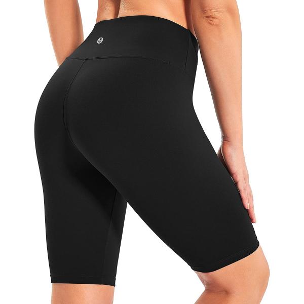 IUGA Biker Shorts for Women High Waist - 8" Workout Shorts with Inner Pocket Yoga Spandex Gym Running Shorts