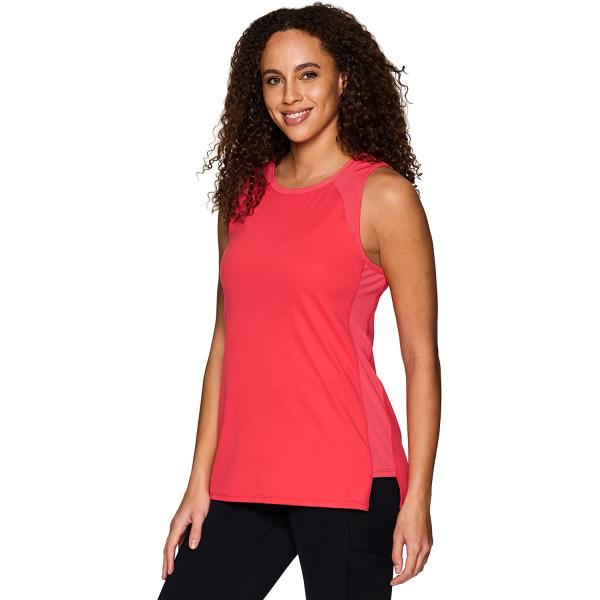 RBX Active Women's Athletic Yoga Everyday Ultra Soft Relaxed High/Low Tank Top